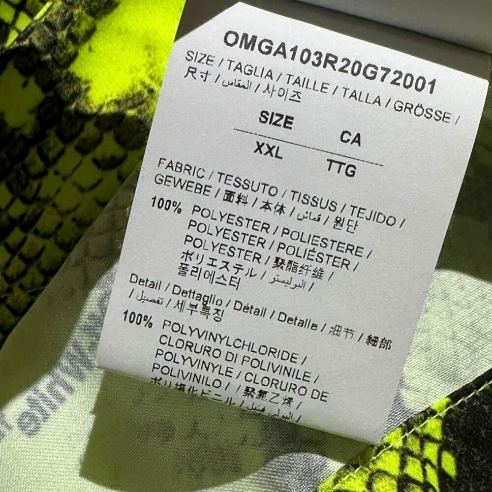 Off-White Python Snake Printed Relaxed Button Down - image 4